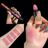 "5-in-1 Matte Lipstick Pen Set: Velvet Rose Purple Lip Tint Combo for Long-Lasting, Non-Stick Cup Gloss - Complete Makeup Kit"